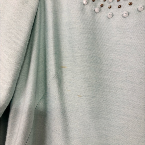 Boden Light Blue Embroidered Long Sleeve Dress - Picture 3 of 9